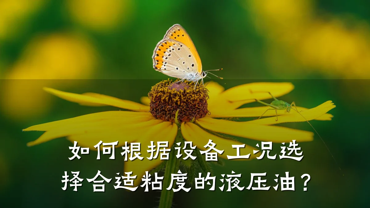 如何根据设备工况选择合适粘度的液压油？