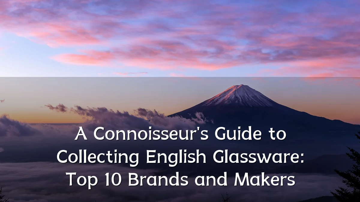 A Connoisseur's Guide to Collecting English Glassware: Top 10 Brands and Makers