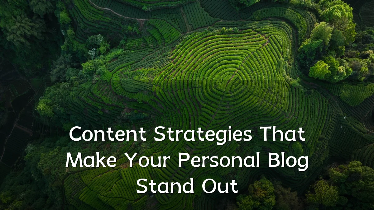 Content Strategies That Make Your Personal Blog Stand Out