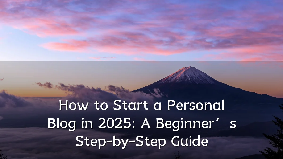 How to Start a Personal Blog in 2025: A Beginner’s Step-by-Step Guide