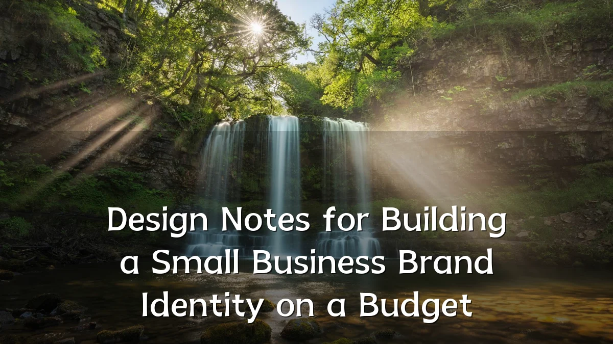 Design Notes for Building a Small Business Brand Identity on a Budget