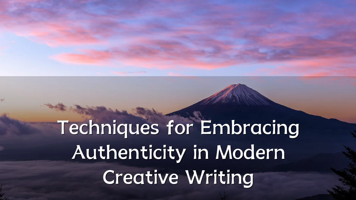 Techniques for Embracing Authenticity in Modern Creative Writing
